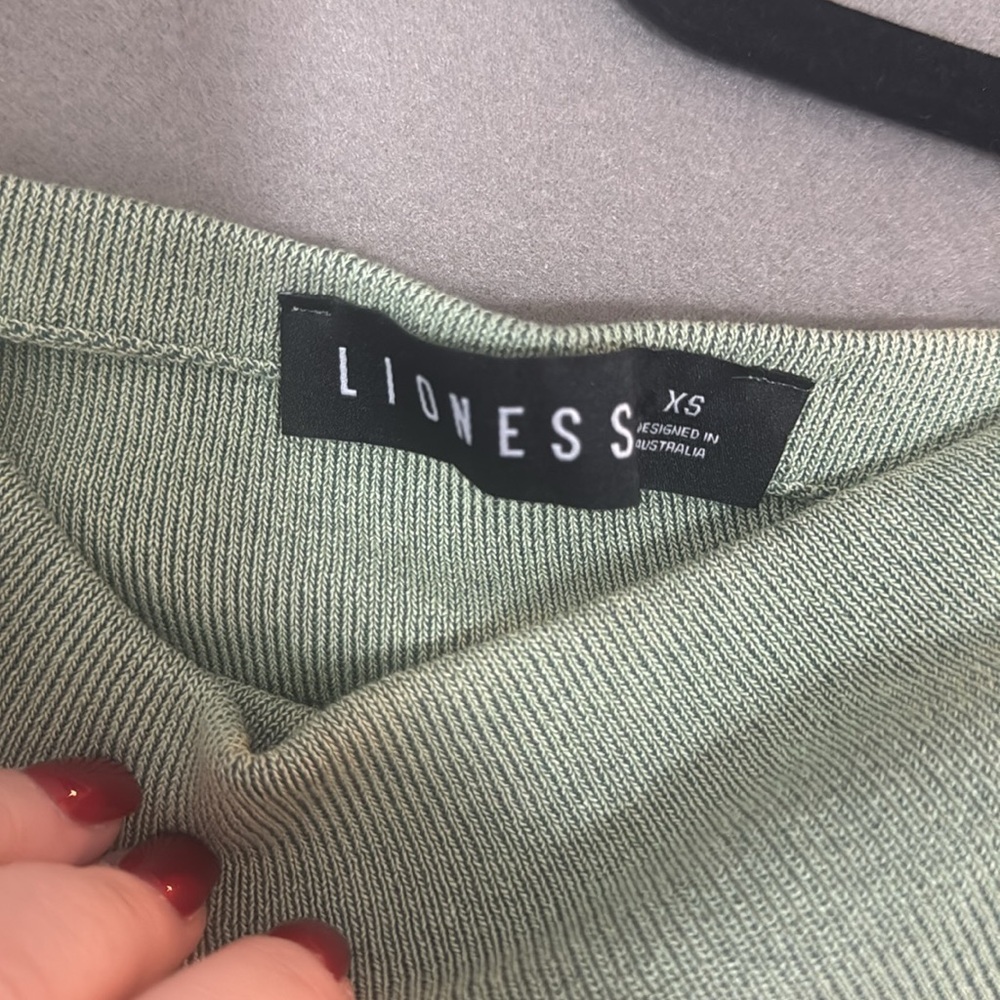 Lioness Light Green Ruched Top (maybe a mini dress?) - Picture 2 of 4